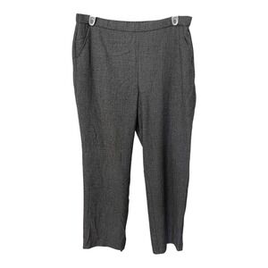 Dana Buchman Womens Size18 Gray Straight Leg Dress Pants Pockets 29.5" Inseam
